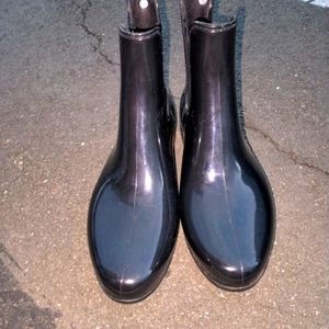 Women's size 9 brand new without the box black rain boots or any day boots.